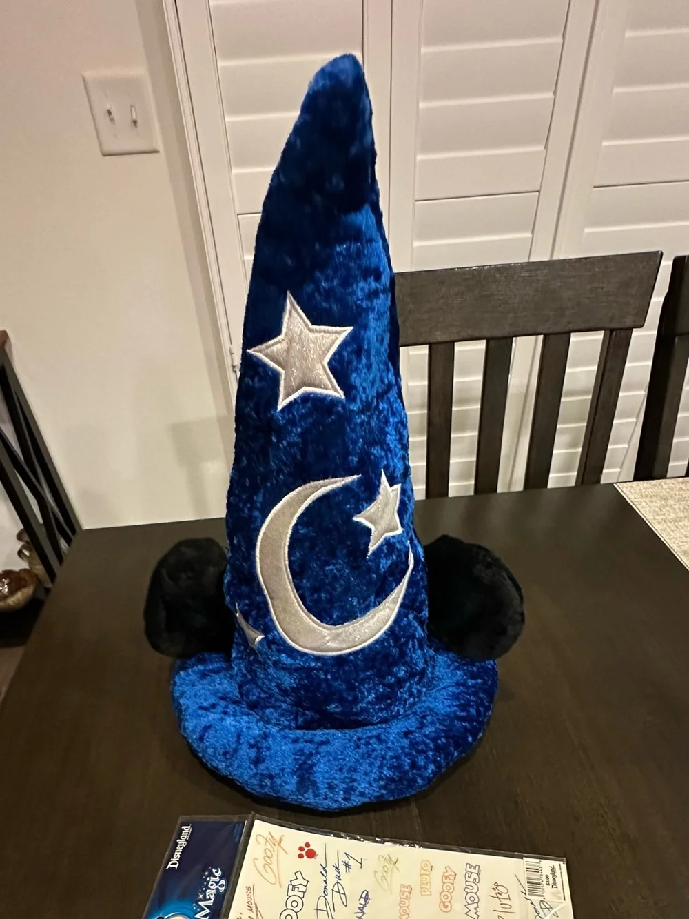 Disney Parks Sorcerer Mickey Mouse Plush Wizard Hat Adult (Fantasia) NEVER WORN